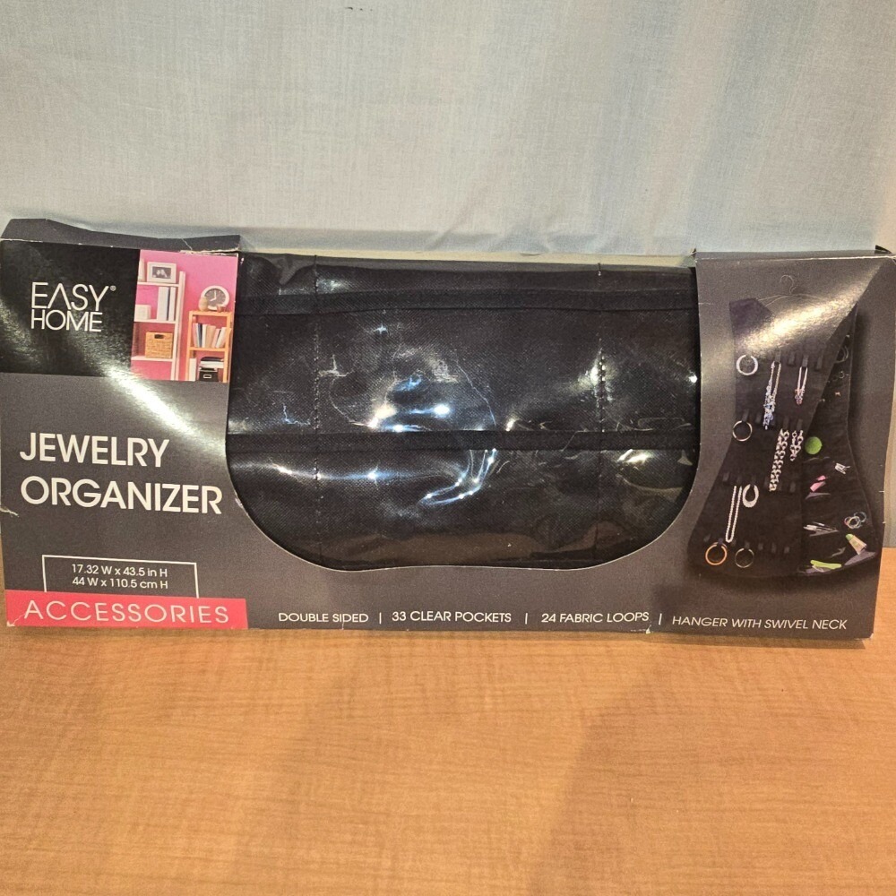 Hanging Jewelry Organizer Double Sided 17" x 43" Easy Home Aldi‎ NEW! - Picture 3 of 6